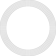 Concentric circle elements. Design geometric