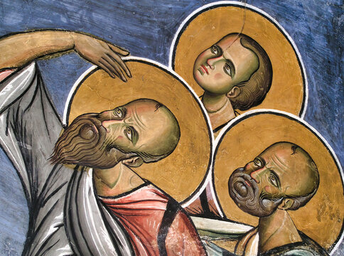 The frescoes of the Orthodox - Byzantine - La Panagia tou Araka, or Arakos church located in Cyprus, its wall paintings are perfectly preserved.