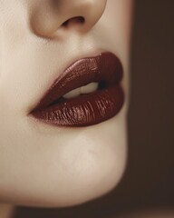 Naklejka premium makeup, beautiful woman, lipstick,