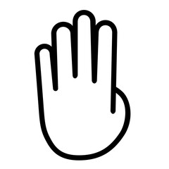 Fototapeta premium gesture finger outline icon pack