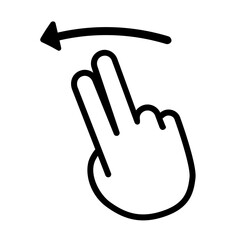 gesture finger outline icon pack