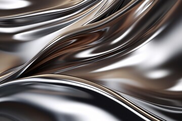 Shiny Steel Liquid Background, Liquid Steel Wallpaper, Liquid Metallic Background, Liquid Metallic Wallpaper, Silver Metallic Background, Liquid Metal Background, AI Generative