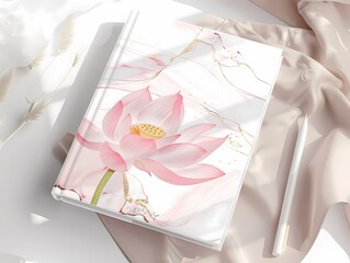 cute journal with flowers