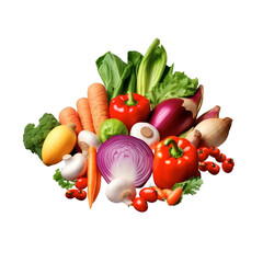 Png group of fresh vegetables