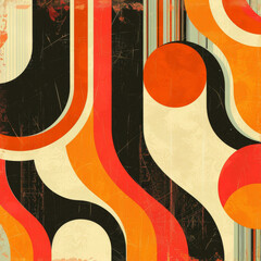 vintage style mod art background 