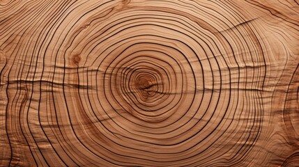 Fototapeta premium Delve into the organic warmth of a wooden cut texture. Ai Generated