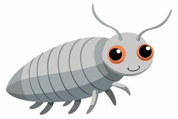 silverfish vector illustration