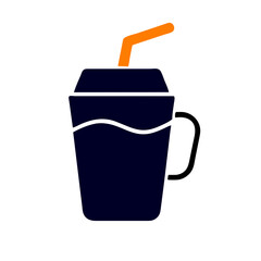 Beverage icon vector graphic element symbol illustration on a Transparent Background