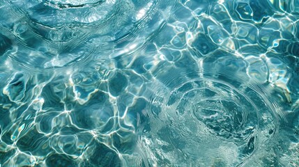Delight in the textured surface of transparent sea water, alive with ripples and playful splashes. Ai Generated