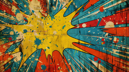 vintage style comic book background image 