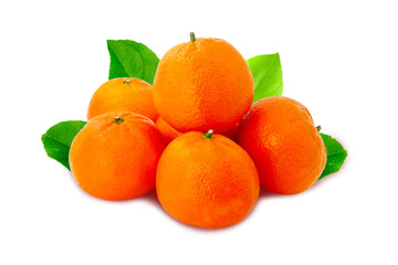 fresh ripe orange fruits in cutout transparent background,png format  