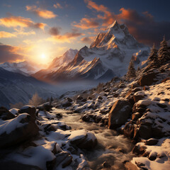 rocky mountain sunrise