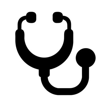 Stethoscope icon vector graphic element symbol illustration on a Transparent Background
