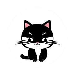 Obraz premium Chibbi Cute Cat. Perpect for t-shirt design or sticker. generative AI. V