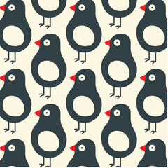 Cute Penguin Designs in Fabric, Wallpaper and Home Decor