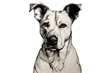 portrait of a dane dog - obrazy, fototapety, plakaty