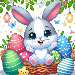 An Easter greeting card.	
