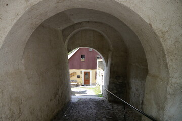 Tor am Schloss Wolkenstein im Erzgebirge