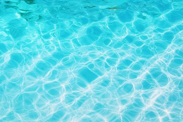 Fototapeta na wymiar Swimming pool water texture background, pool water texture, blue water texture background, Ocean texture, sea water texture, AI Generative