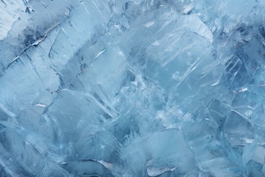 Ice Texture, Frozen Ice Texture Background, cracks on ice surface, Blue Ice Texture, Ice Background, scratched ice texture, ice cube texture background, AI Generative