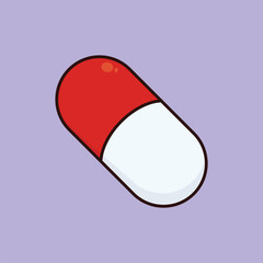 Medicine Pills Vector Illustration Icon Healthcare Medicine Doctor Pills