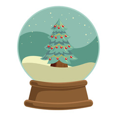 Christmas Globe Illustration