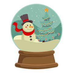 Christmas Globe Illustration