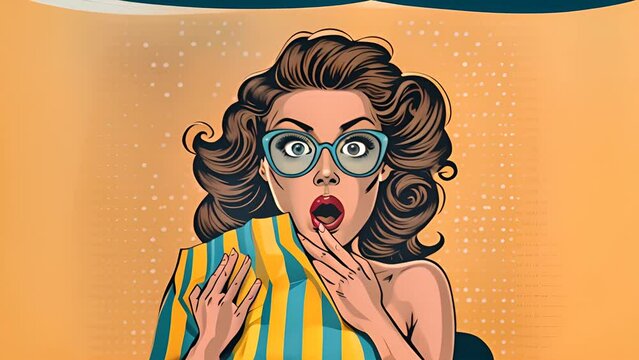 Surprised Woman With Glasses Generative AI