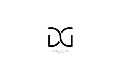 Alphabet letters Initials Monogram logo GG G