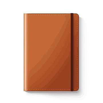 Closed notebook icon image flat vector illustration