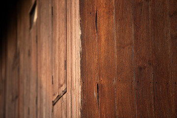 Old wooden background or texture. Close-up image of a wooden surface.