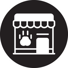 pet shop glyph icon
