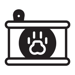 pet food glyph icon