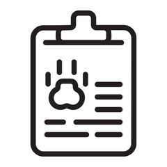 Obraz premium prescription glyph icon