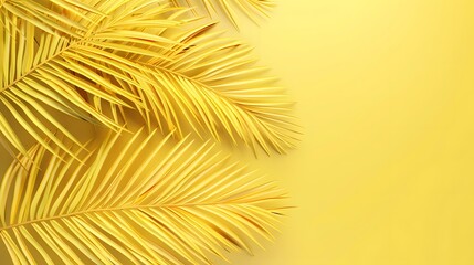 tropical leaves background with copy space