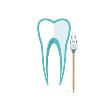 Dental care icon image flat vector illustration iso