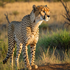 Cheetah:Known for their incredible speed, cheetahs are the fastest land animals, capable of reaching speeds up to 60-70 miles per hour (96-112 kilometers per hour) in short bursts covering distances