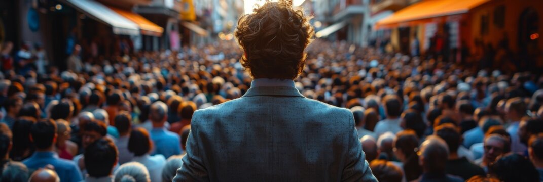 Influential orator captivates attention with unique perspective