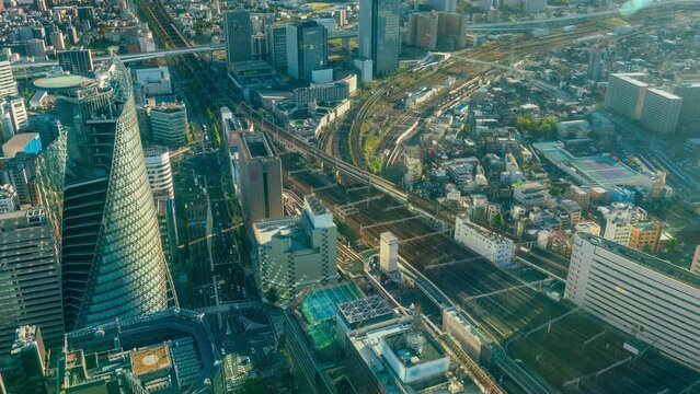 Timelapse video of Nagoya in Japan in daytime