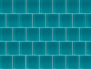 Blue ceramic tile background. Old vintage ceramic tiles in green to decorate the kitchen or...