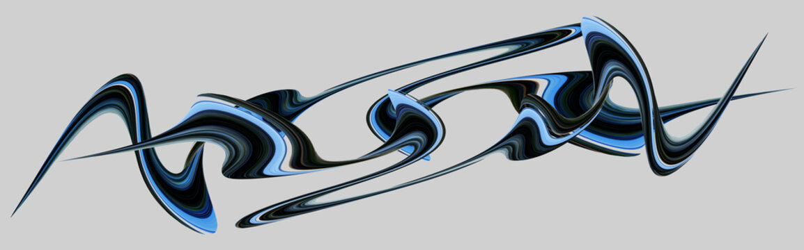 Curves graffite abstract graphic illustration