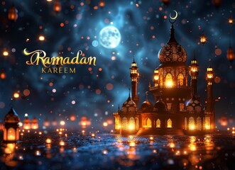 Beautiful Ramadan symbolic background - 764408104