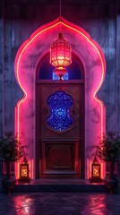Beautiful Ramadan symbolic background - 764408107
