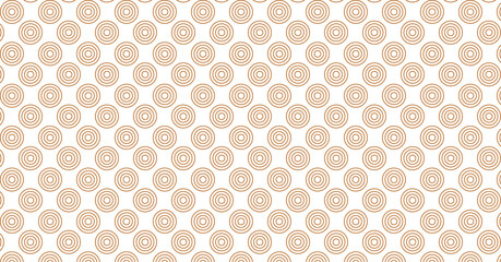 Gold circle seamless pattern. gold and white minimal background. Luxury repeated decorative design.