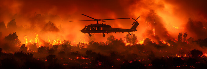 fire burning in the forest,
Sky Crane Flying into the Rim Fire, Groveland, California - obrazy, fototapety, plakaty