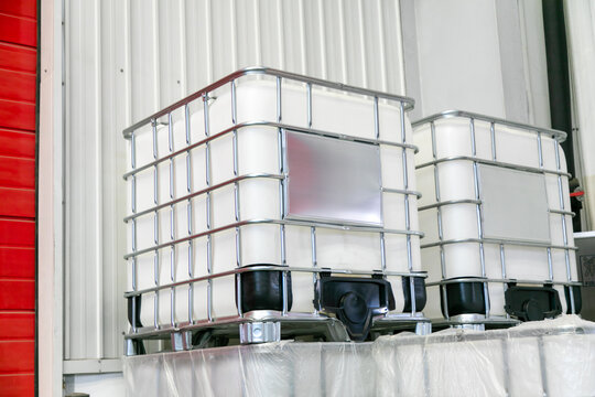 Ibc container,Ibc-container in a storage,Industrial concept