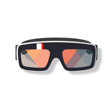 Smart glasses icon image flat vector illustration i