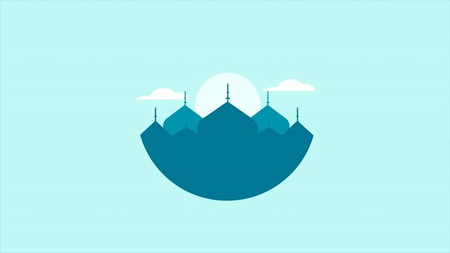 Eid Mubarak Flat Illustration Animation