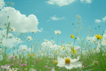 Fototapeta na wymiar flowers summer background
