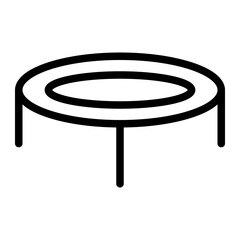 This is the Trampoline icon from the Sport icon collection with an Outline style